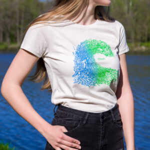 Wave tričko pro surfaře dámské z bio bavlny